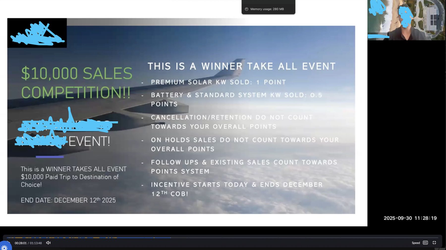 December — $10,000 sales competition details